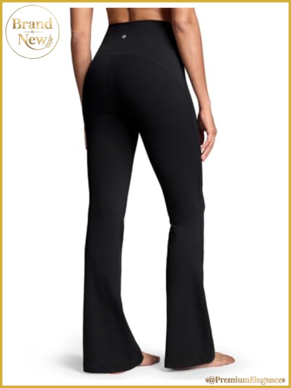 No Front Seam Flare Yoga Leggings High Rise Tummy Control Flared Pants